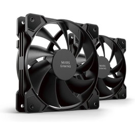 Mars Gaming MFPROX2 Kit 2 Ventiladores de 12 cm Negro
